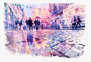 Bleed Area May Not Be Visible - Dublin Watercolor