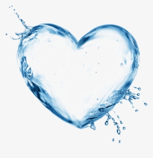 Free Icons Png - Water Heart Transparent Background