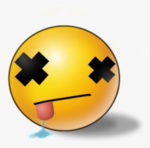 Dead Clipart Emoji - X Over Eyes Cartoon