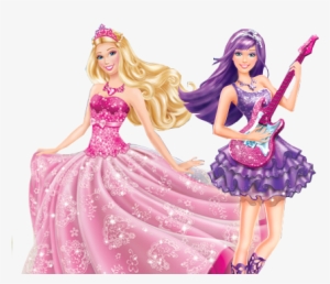 Vector Freeuse Download Barbie Clipart Title - Barbie Princess And The Popstar Png