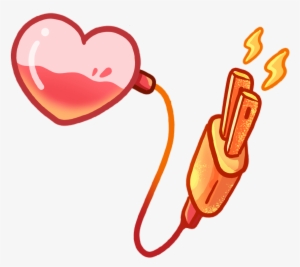 Energy Sparkly Love Heart Blood Watercolor Colorsplash - Blood