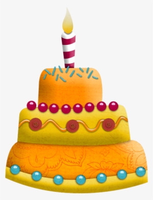 Birthday Cake Png - Yellow Birthday Cake Png