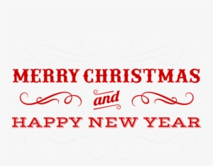 Merry Christmas Transparent Clip Art Image - Merry Christmas And Happy New Year Png