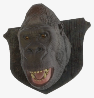 Fo4 Mounted Gorilla Head - Gorilla