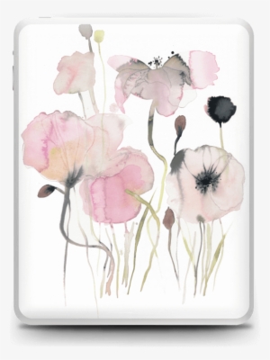 Painted Pink Flowers - Watercolor Painting