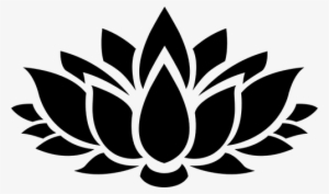 8627 Lotus Flower Outline Clip Art Free - Lotus Flower Silhouette