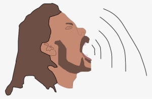 Singing, High, Audio, Sound, Wave, Sing, Strong, Waves - Man Open Mouth Png
