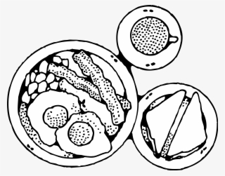 Breakfast Clip Art Black And White