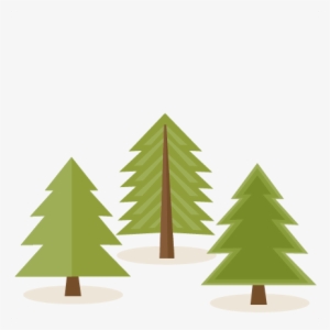 Pine Tree Set Svg Scrapbook Cut File Cute Clipart Files - Woodland Trees Clip Art