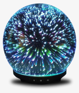 Ultrasonic Glass Diffuser With 3d Led Light Effect