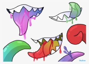 Tentacles And Teeth By Jewfross On Deviantart Png Transparent - Digital Art