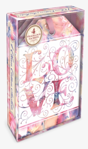 Love Watercolor Boxed Scented Sachets - Punch Studio Love Watercolor - Boxed Scented Sachets