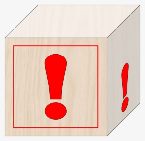Blocks Exclamation Mark Image - Clip Art