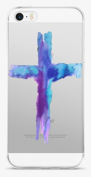 Watercolor Cross Iphone Case - Watercolor Painting