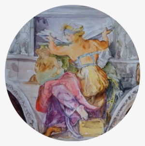 Greek Lady - Watercolor Paint