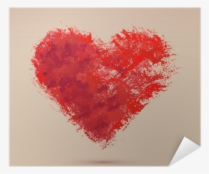 Watercolor Heart, Vector Illustration Poster • Pixers® - Shanghai