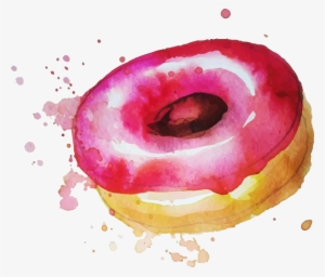 Watercolor Donuts Png