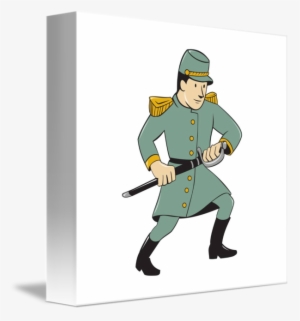 Graphic Transparent Stock Confederate Army Sword Cartoon - Civil War Soldier Cartoon