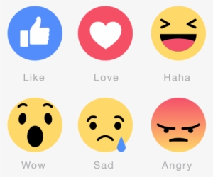 New Facebook Emoticons Free Transparent Png Download - Facebook Like Love Haha Wow