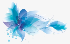 H0ly - Watercolor Flowers Blue Png