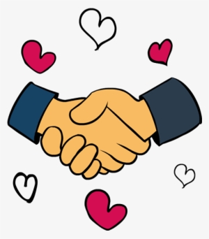 Heart Clipart Handshake - Clip Art