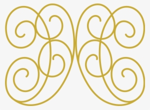 Swirl Design Clip Art - Gold Swirl Design