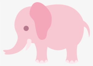 Baby Elephant Vector Free Download Clip Art - Pink Elephant Clipart