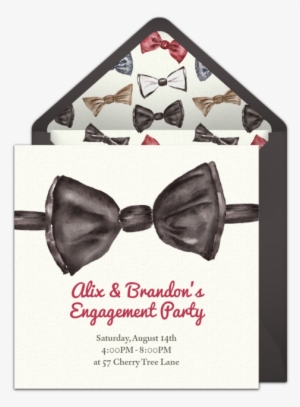Free Award Show Party Invitation With A Bow Tie Design - Party