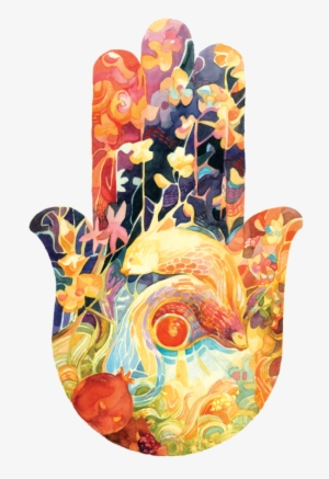 Renee Richards - Colorful Hamsa Png