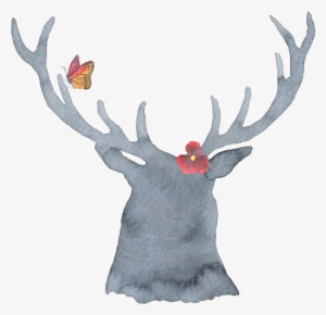 Boho Watercolor Deer