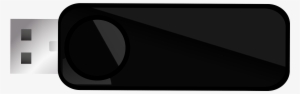 Black Usb Flash Memory - Circle