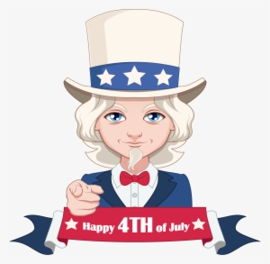 Uncle Sam Clipart 4th July - Cartoon