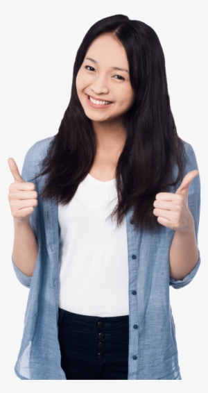 Free Png Women Pointing Thumbs Up Png Images Transparent - Woman Thumbs Up Png