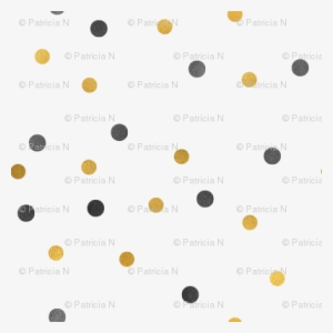 Black Gold Confetti Dots - Gold