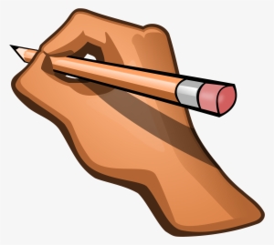 Pencil - Hand Holding Pencil Clipart