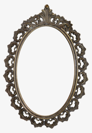 Golden Mirror Frame Png Image With Transparent Background - Transparent Background Frame Oval Png