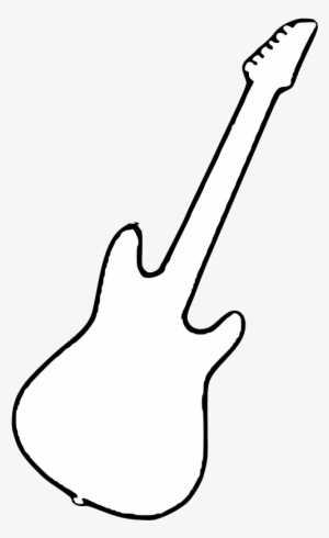 Guitar Black And White Png - Bass Guitar