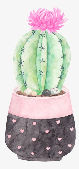 This Graphics Is A Flowering Cactus Png Transparent - Cactus