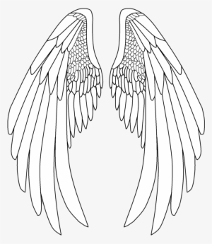 Svg Royalty Free Archangel Drawing Anime - Angel Wings Drawing