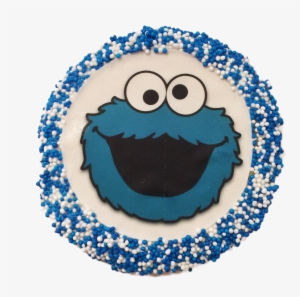 Cookie Monster Sugar Cookies With Nonpareils