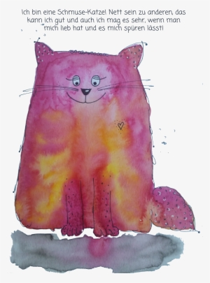 Schmuse Katze Kraftkarte Für Kinder - Squitten