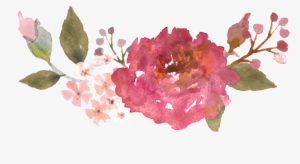 Este Gráficos É Png De Floricultura Sobre Coloração - Vintage Watercolor Flowers Png