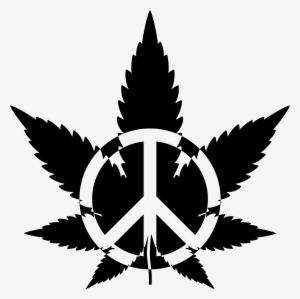 This Free Icons Png Design Of Peace Marijuana 2 Black