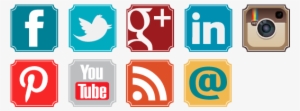 Free Retro Social Media Icons - Logo Social Networks Png