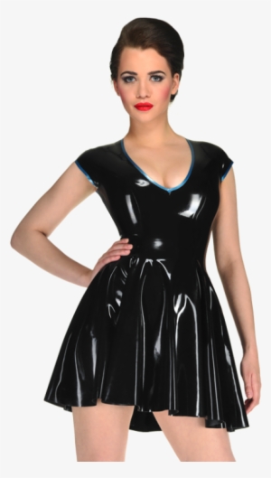 V-neck Swing Dress - Latex Swing Dress