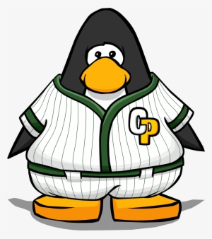 Green Baseball Uniform From A Player Card - Club Penguin Sport Baseball