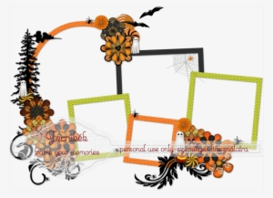 Big Halloween Cluster Frame - Halloween Cluster Frame Png