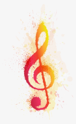 Golden Key - Orange Treble Clef