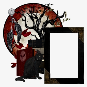 Cadre Fond Transparent Halloween