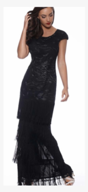 Celestia Fringe Maxi Gown In Black - Rachel Pally Celestia Maxi Dress